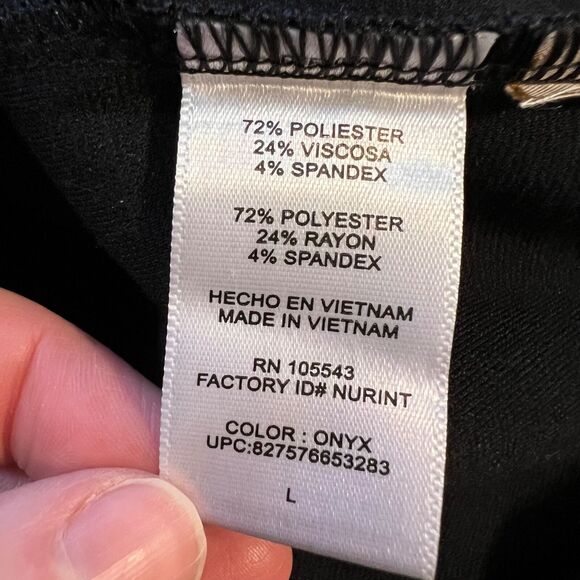 Daisy Fuentes Womens Sheath Dress V Neck Sleeveless Classic Sexy Black Large - Picture 8 of 9